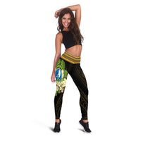 Yap State Leggings - Polynesian Gold Patterns Collection - Polynesian Pride