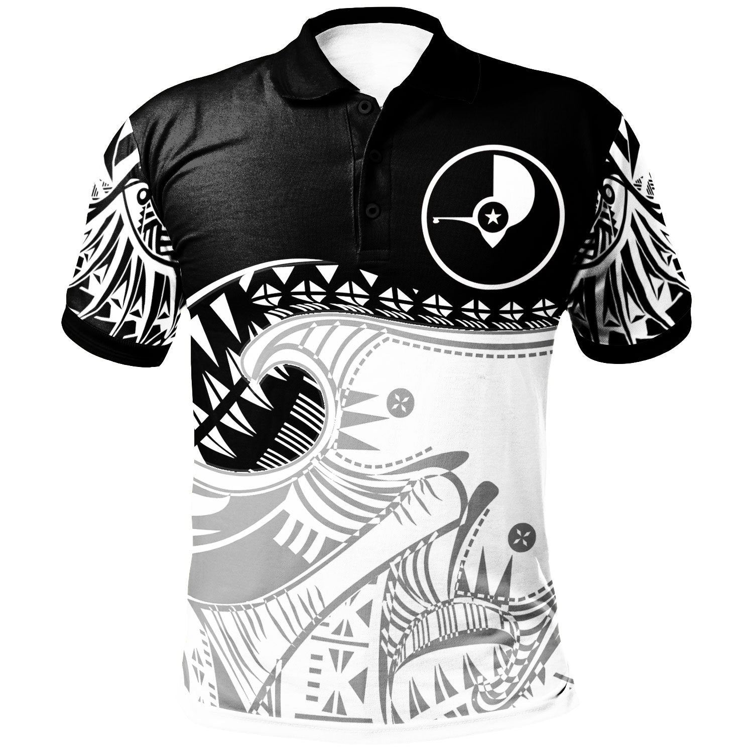 YAP Custom Polo Shirt Dynamic Sport Style Unisex Black - Polynesian Pride