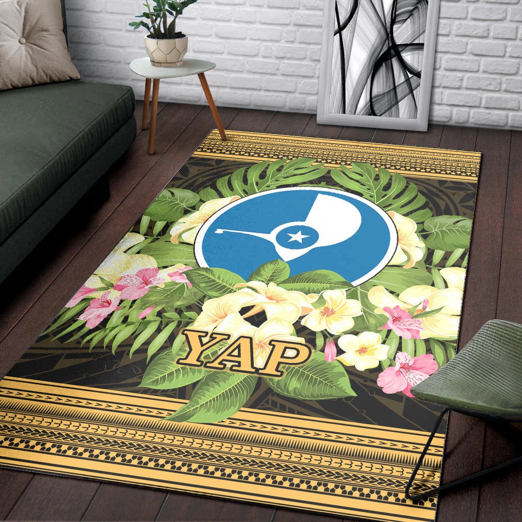 Yap Area Rug - Polynesian Gold Patterns Collection - Polynesian Pride