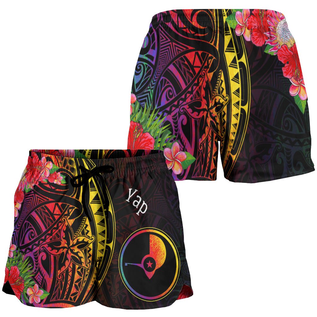 Yap State Women's Shorts - Tropical Hippie Style - Polynesian Pride