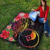 Yap State Premium Quilt - Tropical Hippie Style - Polynesian Pride