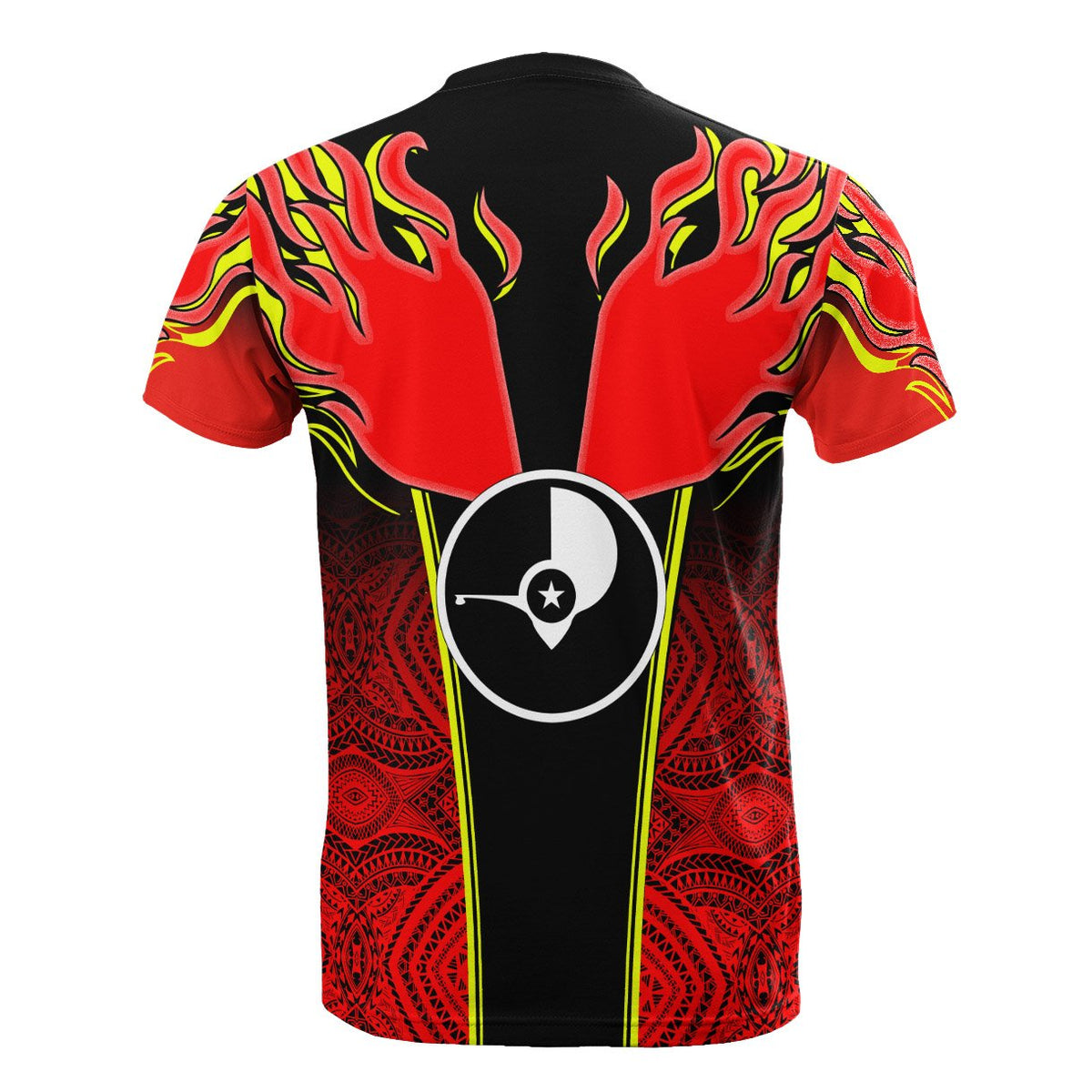 Yap T Shirt Micronesian Pattern With Fire - Polynesian Pride
