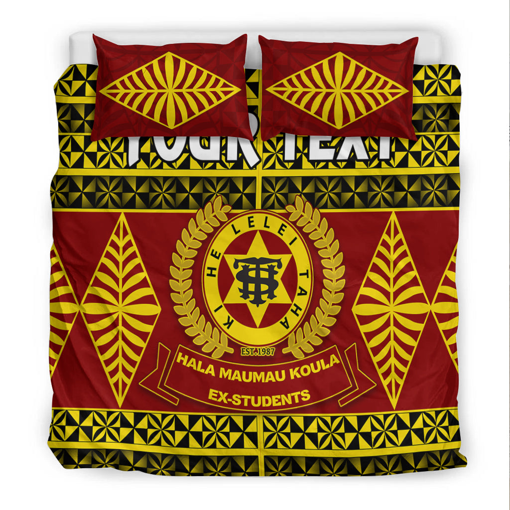 (Custom Personalised) Tonga High School Bedding Set - Tongan Pattern LT13 - Polynesian Pride