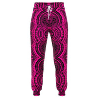 Polynesian Symmetry Pink Joggers Unisex Pink - Polynesian Pride