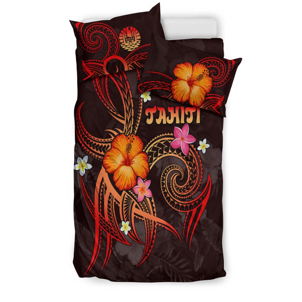 Polynesian Tahiti Bedding Set - Legend of Tahiti (Red) - Polynesian Pride