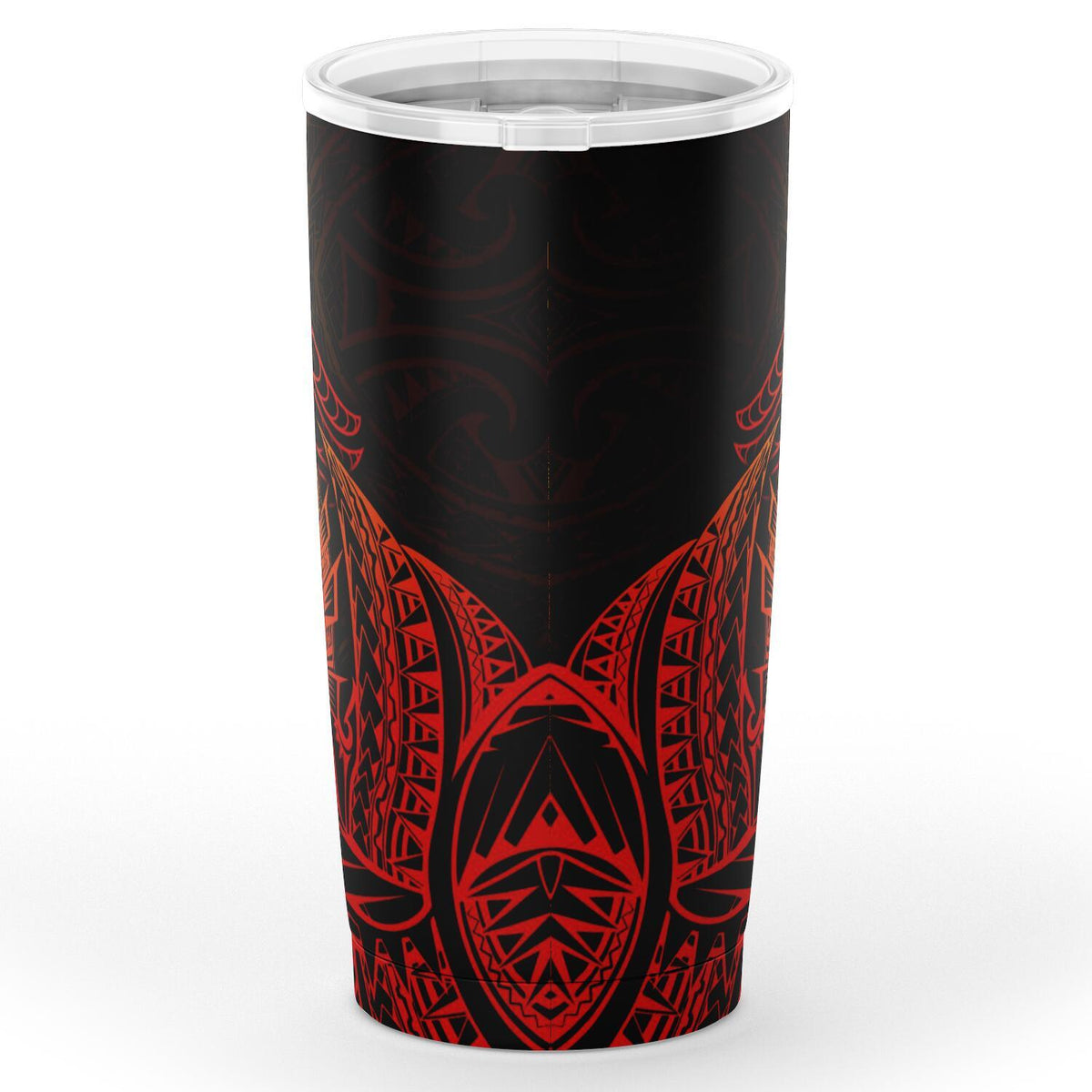 American Samoa Polynesian Tumbler - Red - Polynesian Turtle Manta Ray - Polynesian Pride