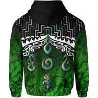 New Zealand Maori Hoodie, Poutama Maori Symbols Pullover Hoodie - Polynesian Pride