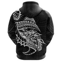 American Samoa Tattoo Zip Hoodie Polynesian Style - Polynesian Pride