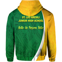 St. Leo Aresili Junior High School ZIP Hoodie Simplified Version LT8 - Polynesian Pride