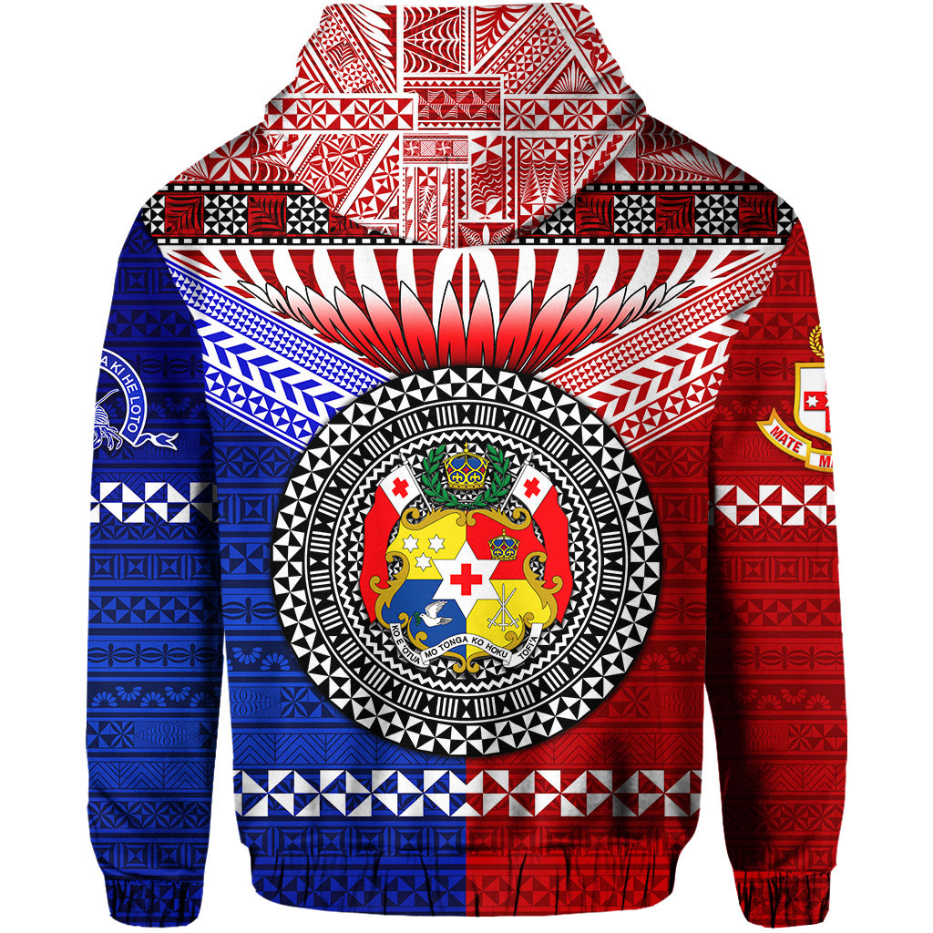 Kolisi Tonga College Atele and Tupou College Toloa Hoodie Together Unique LT8 - Polynesian Pride