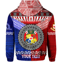 Custom Kolisi Tonga College Atele and Tupou College Toloa Zip Hoodie Together Unique LT8 - Polynesian Pride
