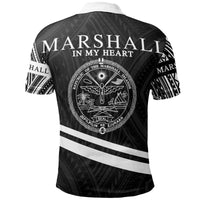 Marshall Islands Polo Shirt In My Heart Style Polynesian Patterns - Polynesian Pride