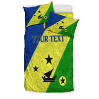 (Custom Personalised) Vanuatu Malampa Province Bedding Set - Flag Style - LT12 - Polynesian Pride
