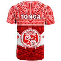 Tonga Rugby Mate Maa Tonga Tapa Pattern T Shirt LT2 - Polynesian Pride