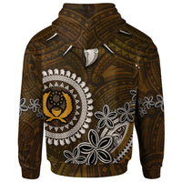 Pohnpei Custom Hoodie Polynesian Boar Tusk - Polynesian Pride