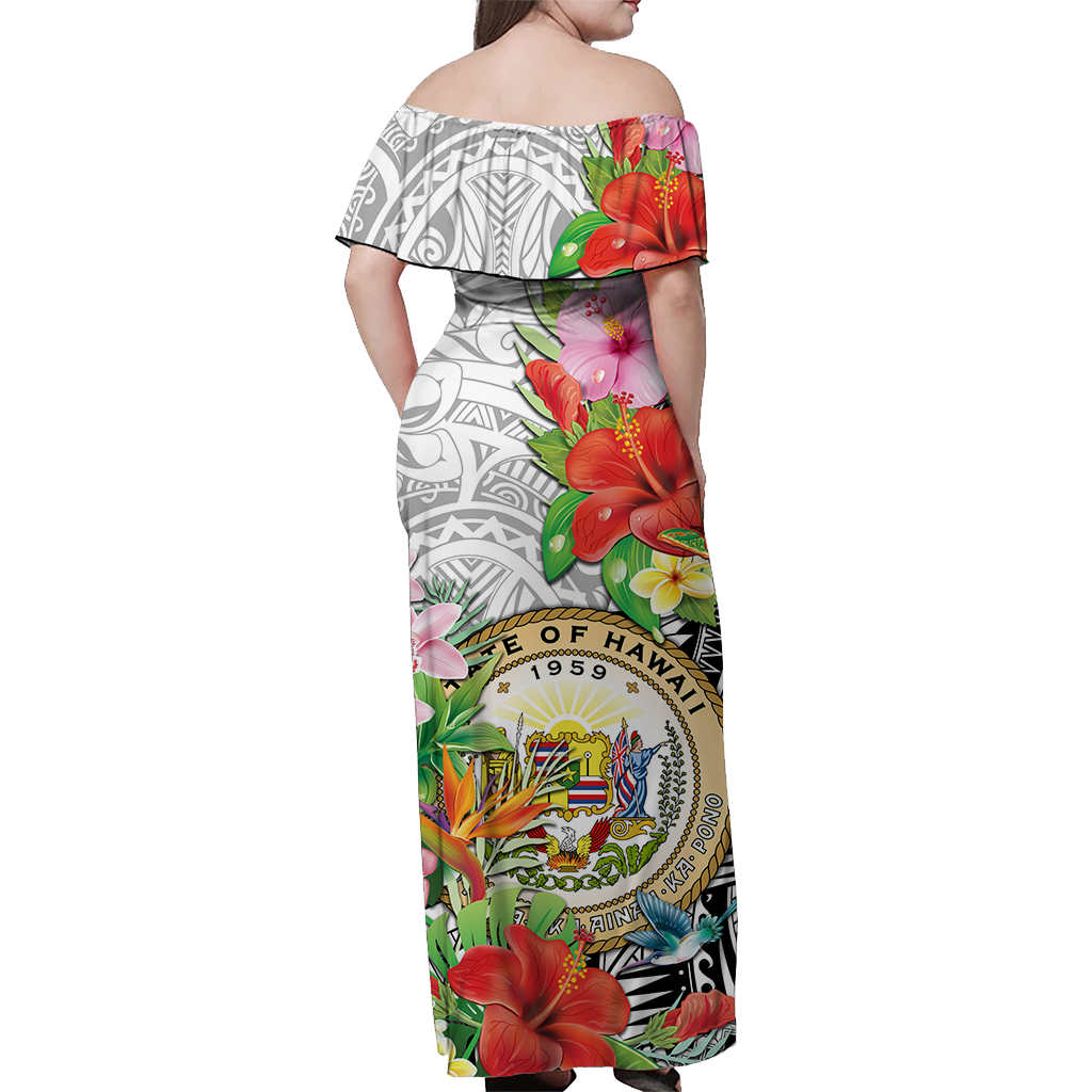 Custom Hawaii Polynesian Matching Hawaiian Outfits For Couples White LT2 - Polynesian Pride