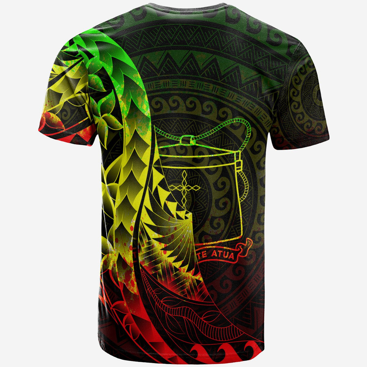 Tokelau T Shirt Polynesian Pattern Style Reggae Color - Polynesian Pride