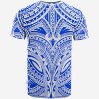 FiJi All Over T Shirt FiJi Coat of Arm (Blue) - Polynesian Pride
