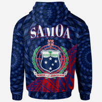 Samoa Hoodie Mulifanua Polynesian Patterns With Bamboo - Polynesian Pride