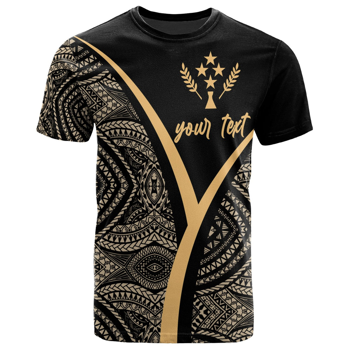 Kosrae Micronesia Custom T Shirt The Pride Of Kosrae Gold Unisex Art - Polynesian Pride