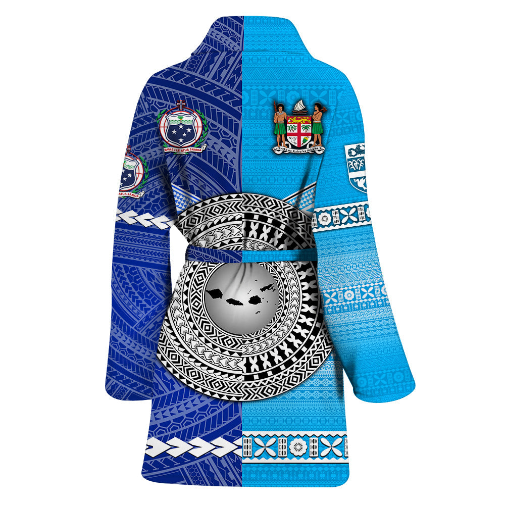 Fiji and Samoa Bathrobe Together LT8 - Polynesian Pride