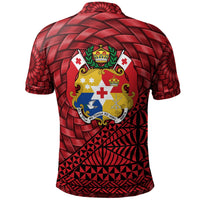 Tonga Polo Shirt Haveluloto Tapa Patterns With Bamboo - Polynesian Pride