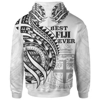 Fiji Hoodie Black Polynesian Patterns Best Fiji Ever - Polynesian Pride