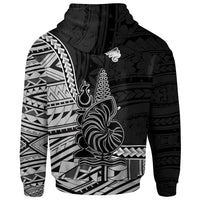 New Caledonia Islands Hoodie Poum Seal of New Caledonia Polynesian Patterns - Polynesian Pride