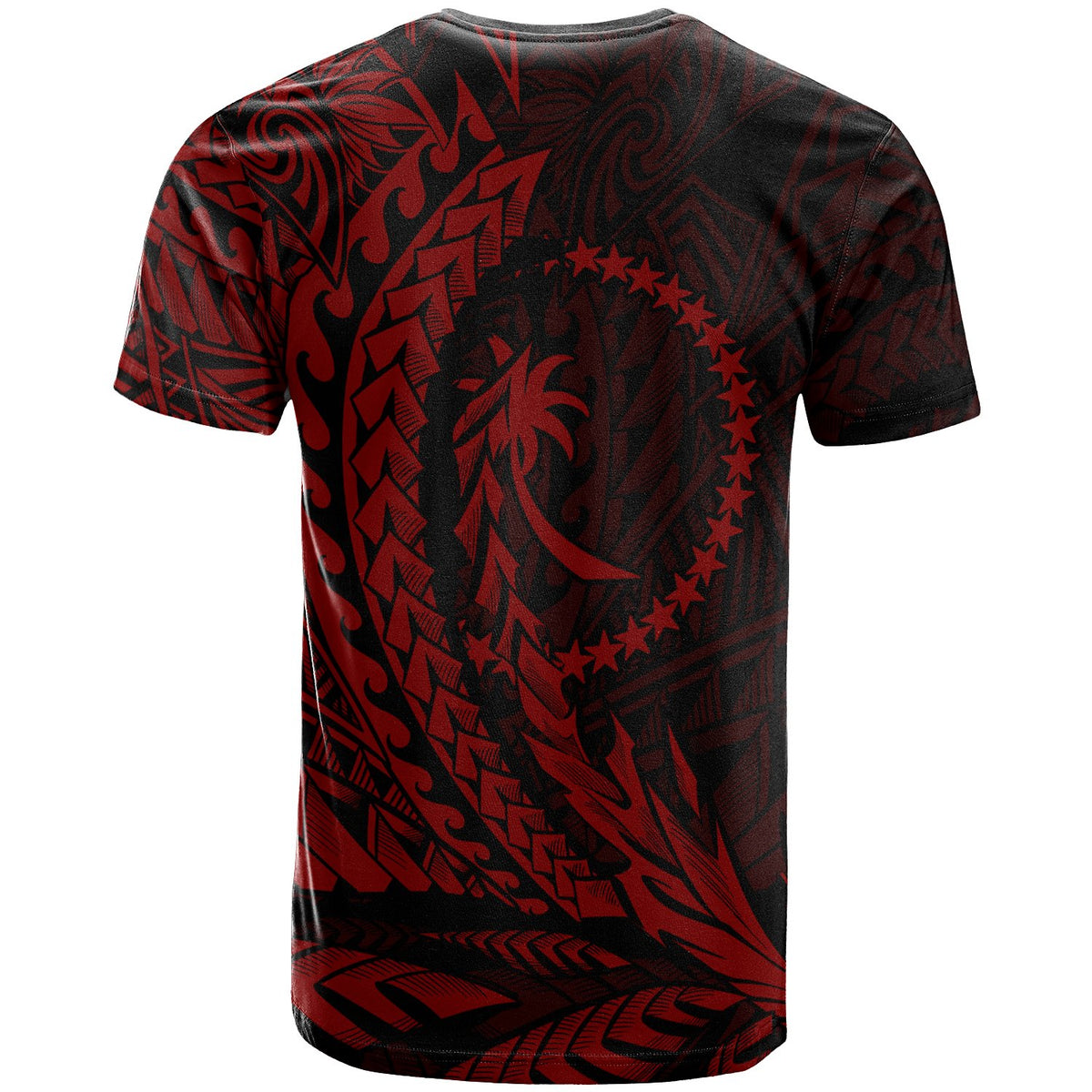Chuuk State T Shirt Red Custom Wings Style - Polynesian Pride