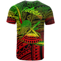 American Samoa T Shirt Faleasao Polynesian Reggae Patterns - Polynesian Pride