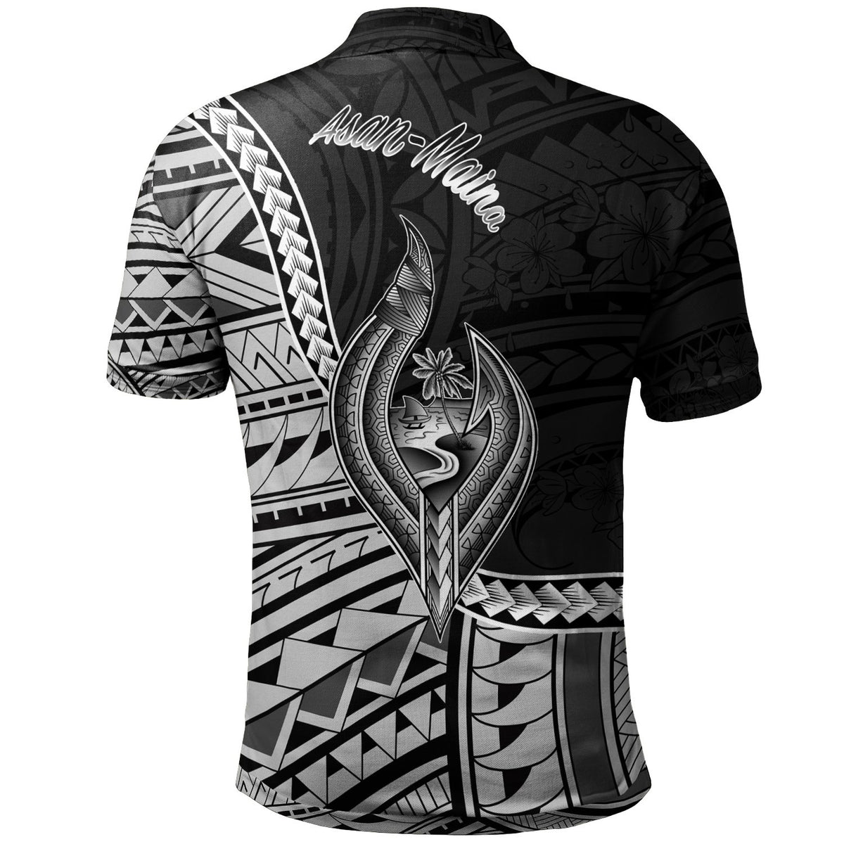 Guam Polo Shirt Asan Maina Seal Of Guam Polynesian Patterns - Polynesian Pride