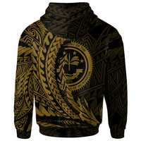 Federated States of Micronesia Hoodie Gold Custom Wings Style - Polynesian Pride