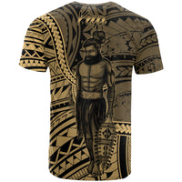 Yap State T Shirt Seal of Yap State Polynesian Gold Patterns - Polynesian Pride