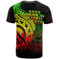 American Samoa T Shirt Reggae Color Polynesian Patterns Best American Samoa Ever - Polynesian Pride