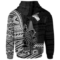 New Caledonia Islands Hoodie Pouembout Seal of New Caledonia Polynesian Patterns - Polynesian Pride