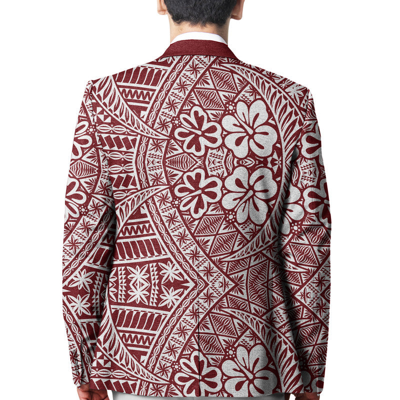 Tonga Beulah College Blazer Kupesi Vibes - Maroon LT8 - Polynesian Pride