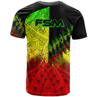 Federated States of Micronesia T Shirt Reggage Color Symmetry Style - Polynesian Pride
