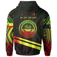 Federated States of Micronesia Zip Hoodie In My Heart Style Reggae Polynesian Patterns - Polynesian Pride