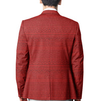 Tonga Kolisi Tonga College Blazer Tonga Pattern Original Style - Red LT8 - Polynesian Pride