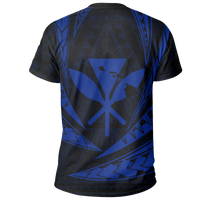 Hawaii Kanaka Polynesian T Shirt Blue - Polynesian Pride