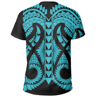 Hawaii Polynesian In My Heart T Shirt Ryan Style Blue - Polynesian Pride