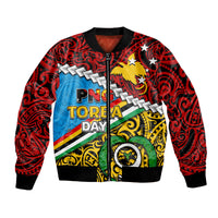 PNG Torba Day Bomber Jacket Happy Day LT6 Unisex Art - Polynesian Pride
