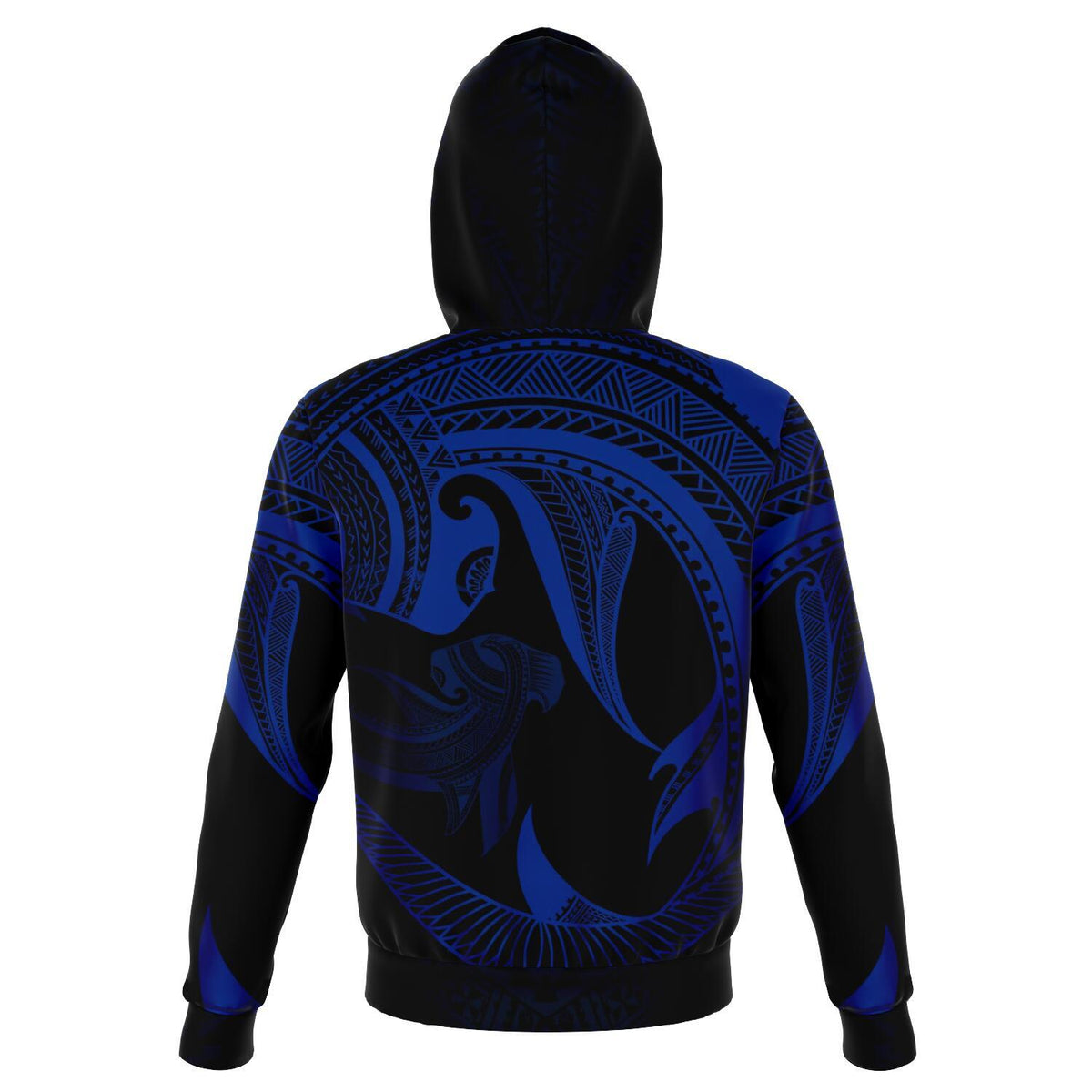 Hawaii Hoodie Polynesian Hammerhead Shark Blue - Polynesian Pride