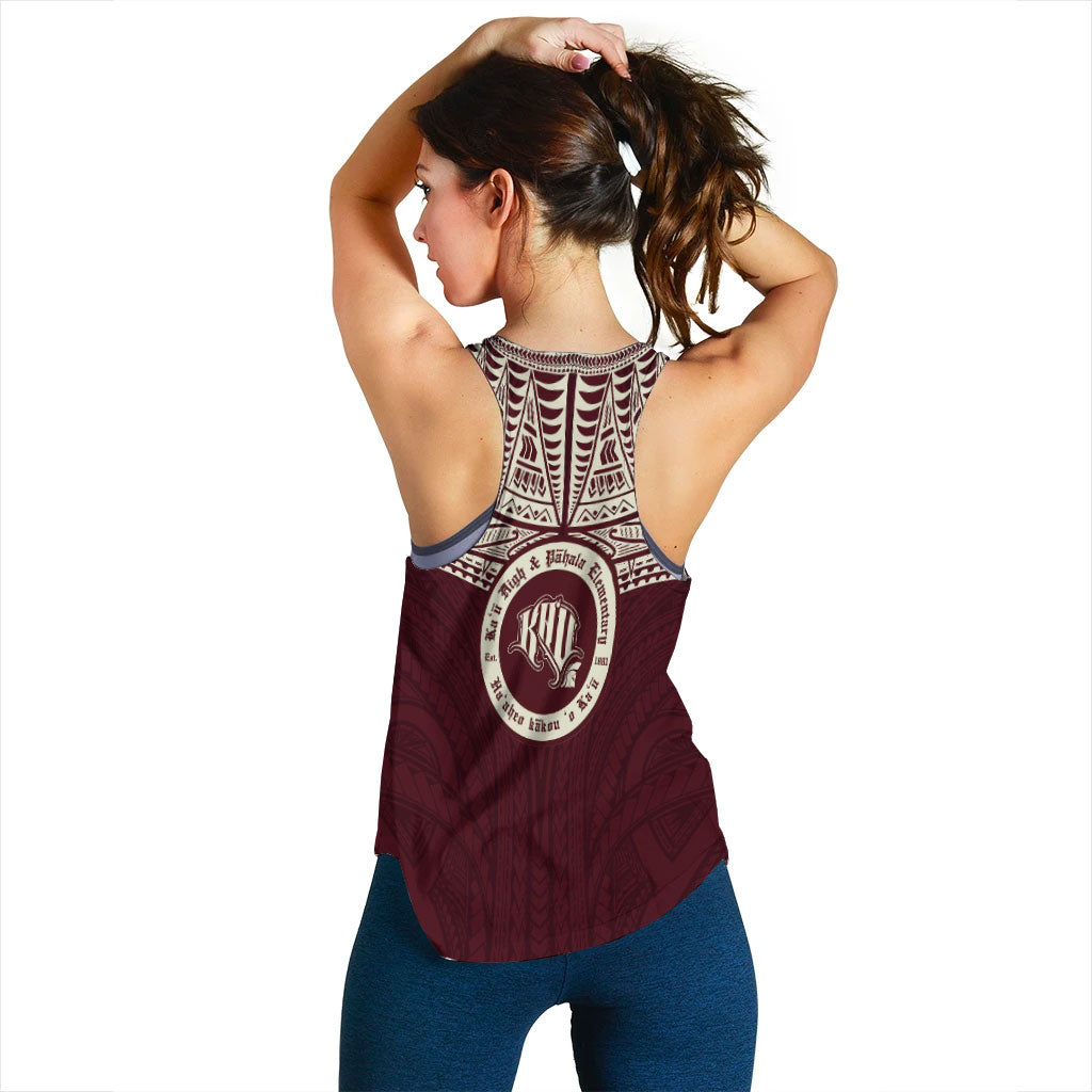 (Custom Personalised) Hawaii Kau High & Pahala Elementary School Pride Women Tank Top - LT12 - Polynesian Pride