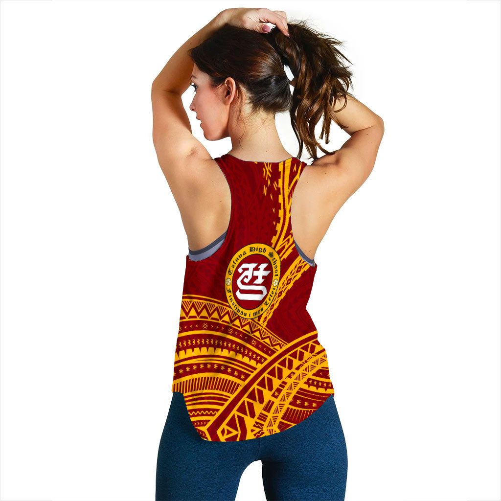 (Custom Personalised) Tafuna High School American Samoa Pride Women Tank Top - LT12 - Polynesian Pride