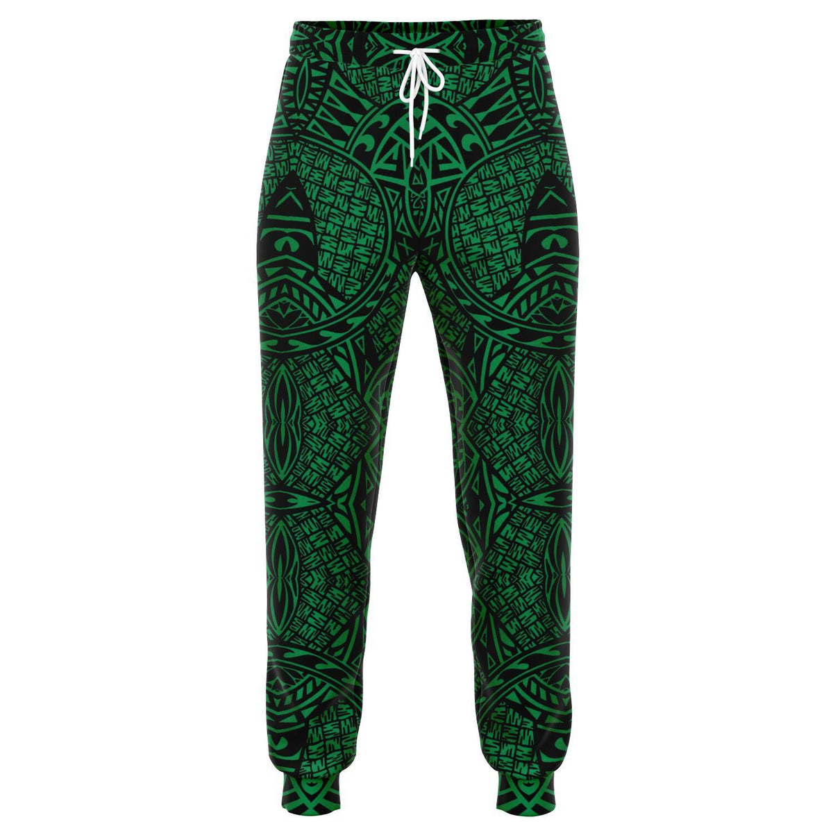 Polynesian Lauhala Mix Green Joggers Unisex Green - Polynesian Pride