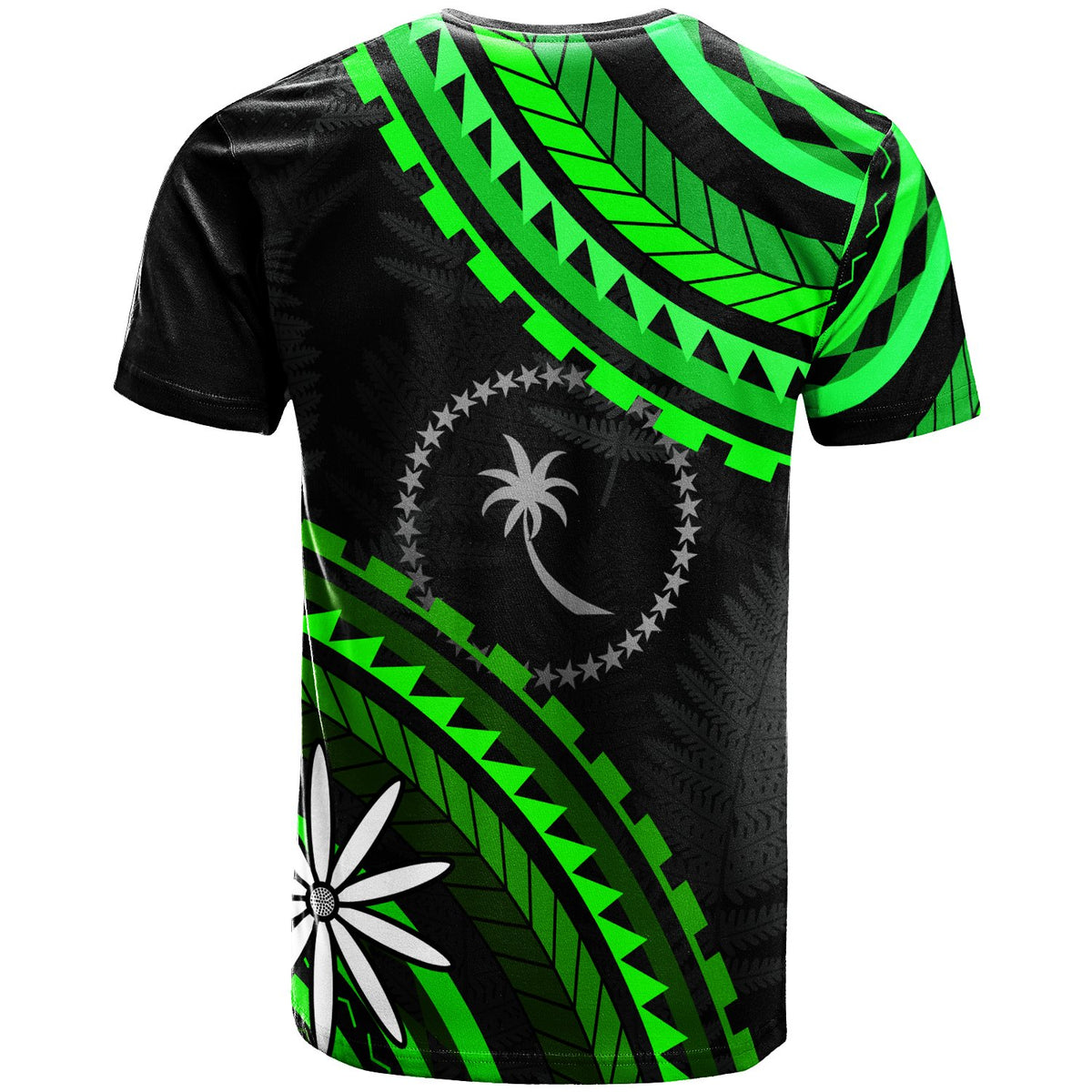 ChuukT Shirt Palm Leaf Texture - Polynesian Pride