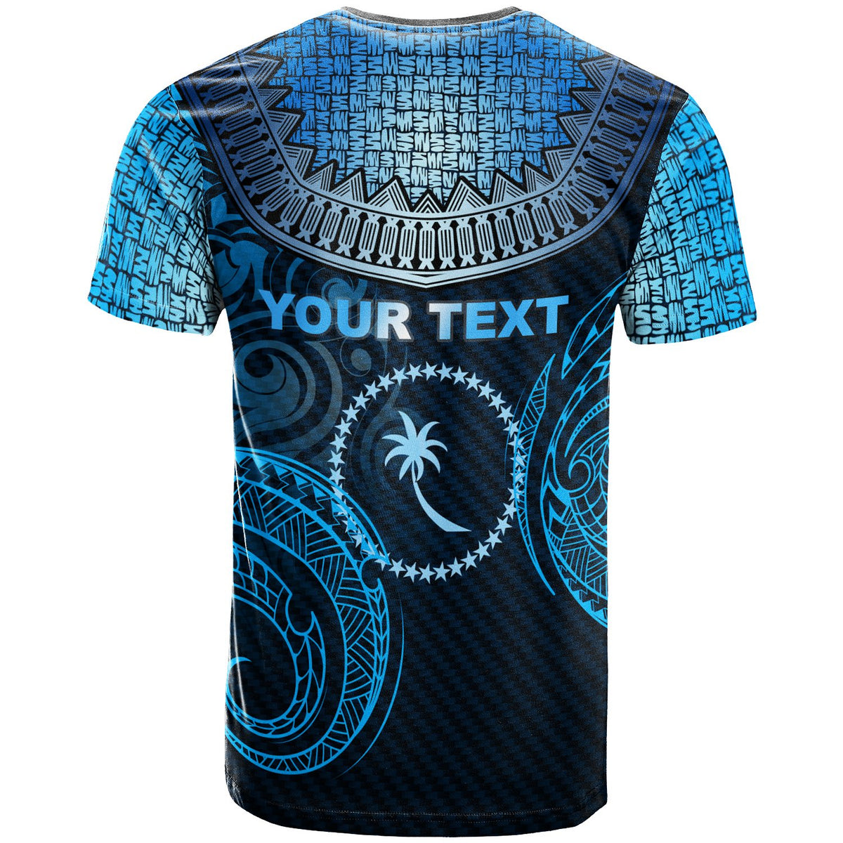 Chuuk Custom T Shirt Unique Serrated Texture - Polynesian Pride