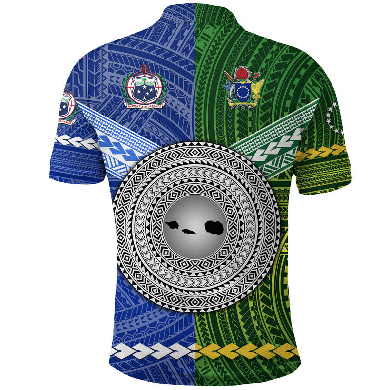 Samoa Cook Islands Polo Shirt Together LT8 - Polynesian Pride