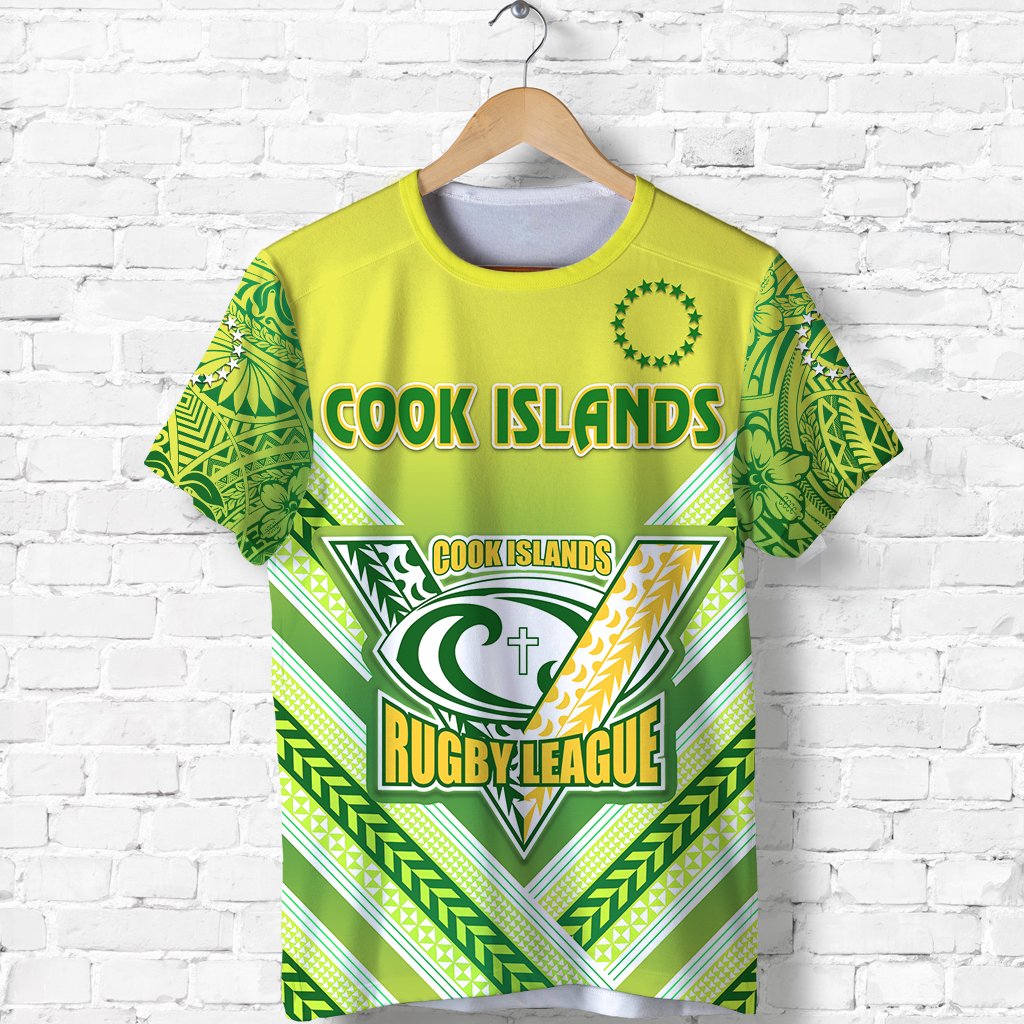 Cook Islands Rugby T Shirt Creative Style Unisex Green - Polynesian Pride